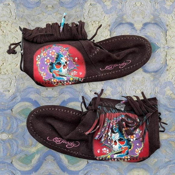 Ed Hardy Shoes - Ed Hardy 8.5 moccasins